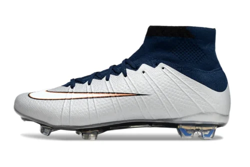 Chuteira Nike Mercurial Superfly 4 Elite Campo - Branco/Azul