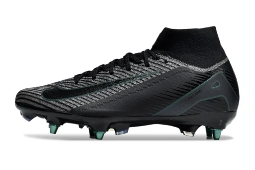 Chuteira Nike Air Zoom Mercurial Superfly 10 Elite SG - Preto/Azul/Branco