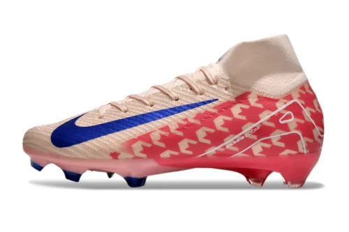 Chuteira Nike Air Zoom Mercurial Superfly 10 Elite Campo - Rosa/Azul