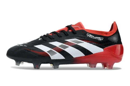 Chuteira Adidas Predator Elite 25 Campo FG - Preto/Vermelho