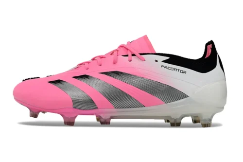 Chuteira Adidas Predator Elite Campo FG - Branco/Rosa