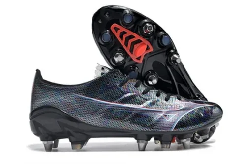 Chuteira Mizuno Alpha Japan SG - Preto/Branco