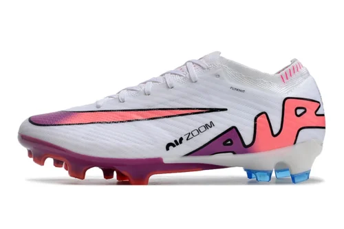 Chuteira Nike Air Zoom Mercurial Vapor 15 Elite FG - Branco/Rosa
