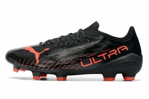 Chuteira Puma Ultra 1.3 Campo FG - Preto/Vermelho