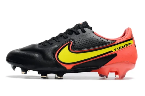 Chuteira Tiempo Legend 9 Elite FG - Preto/Vermelho