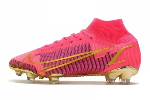 Chuteira Nike Mercurial Superfly 8 Elite Campo FG - Rosa/Dourado