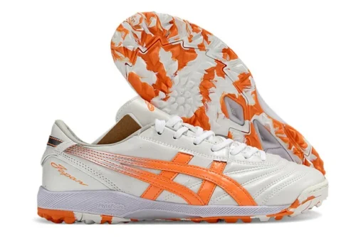 Chuteira Asics Japan Society - Branco/Laranja