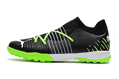 Chuteira Puma Future Z 1.1 Pro Cage Society - Preto/Verde/Branco