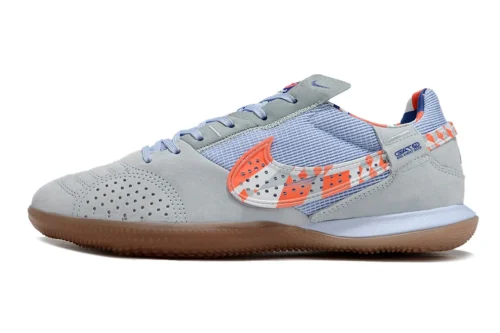 Chuteira Nike Street Gato Futsal IC - Azul/Laranja