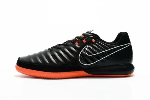Chuteira Nike Tiempo Legend 7 Finale Futsal - Preto/Laranja