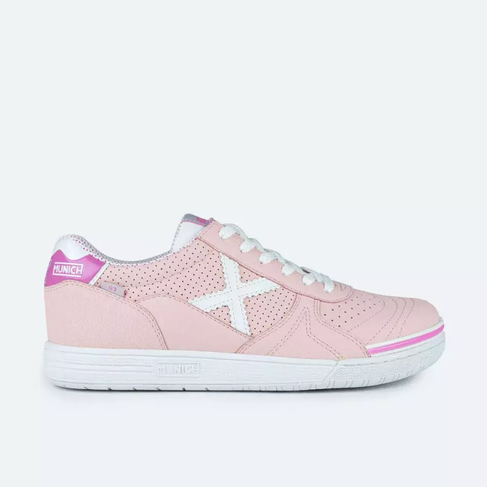 Munich G-3 Futsal - Rose/Branco + Brinde (Pronta Entrega)