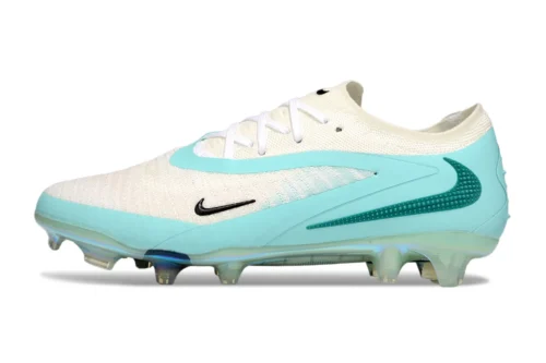 NIKE Phantom 6 Elite FG Blanco/cian