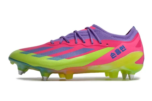 Zapatillas de Fútbol Adidas X Crazyfast1 SG-Rosa/Amarillo