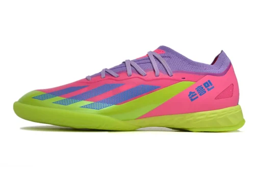 Zapatillas de Fútbol Adidas X Crazyfast.1 IC Boots-Rosa/Verde
